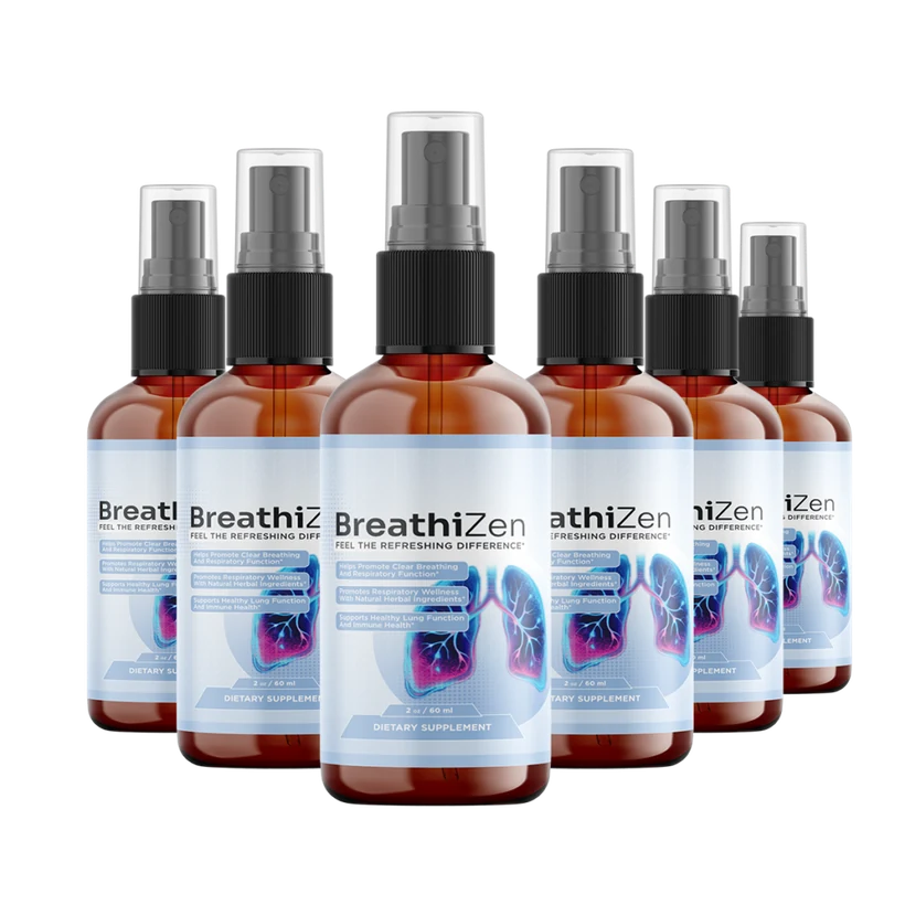 BreathiZen herbal breathing support spray bottles