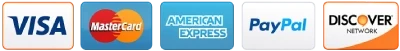 Accepted payment cards